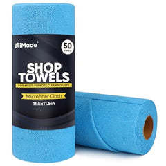 UNIMADE Microfiber Cleaning Cloths Shop Towels Commercial Grade Washcloths Lint-Free Shop Rags Bulk, Microfiber Towels for Cars Mechanic Restaurant Garage Housekeeping