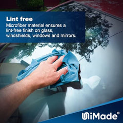 UNIMADE Microfiber Cleaning Cloths Shop Towels Commercial Grade Washcloths Lint-Free Shop Rags Bulk, Microfiber Towels for Cars Mechanic Restaurant Garage Housekeeping