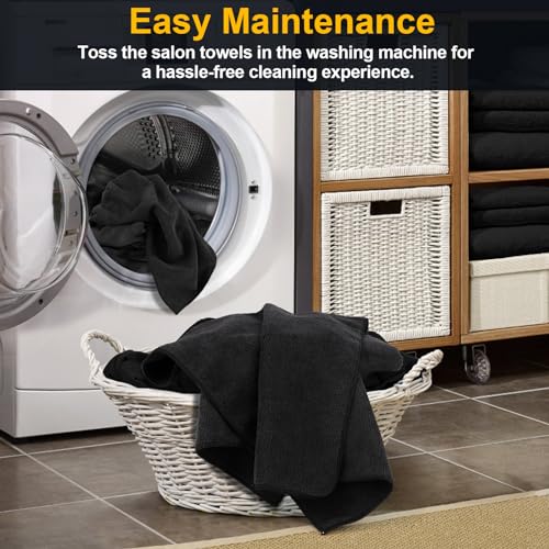 UNIMADE Salon Towels 48 Packs, Ultra-Absorbent Hair Quick Drying Towels, 16x29in Washcloths for Salon, Gym, Bath, Spa Use and Home Hair Care