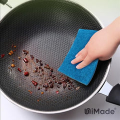 UNIMADE Heavy Duty Scouring Pads, Household Scour Pads for Kitchen, Garage and Outdoors, Reusable Dish Scrubber Pads for Pan and Metal Grill - Green